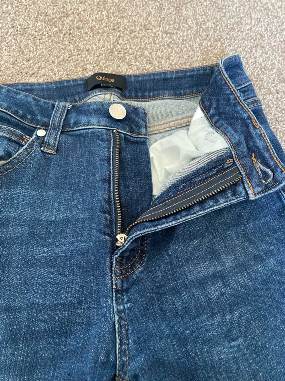 Quince Straight Leg Skinny Jeans - Picture 6 of 8